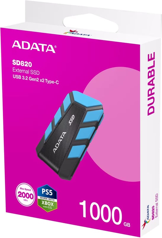 هارد خارجي ADATA SD820 1TB USB 3.2 Rugged IP68 Blue - 13
