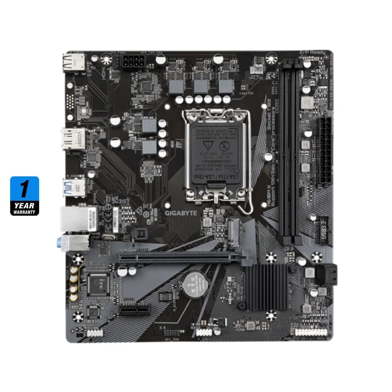 لوحة أم Gigabyte H610M K Intel H610 LGA1700 Micro ATX DDR5 - 5