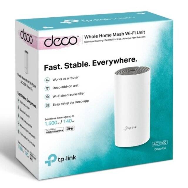 راوتر TP-Link Deco E4 AC1200 WiFi 5 Dual-Band Mesh - 1