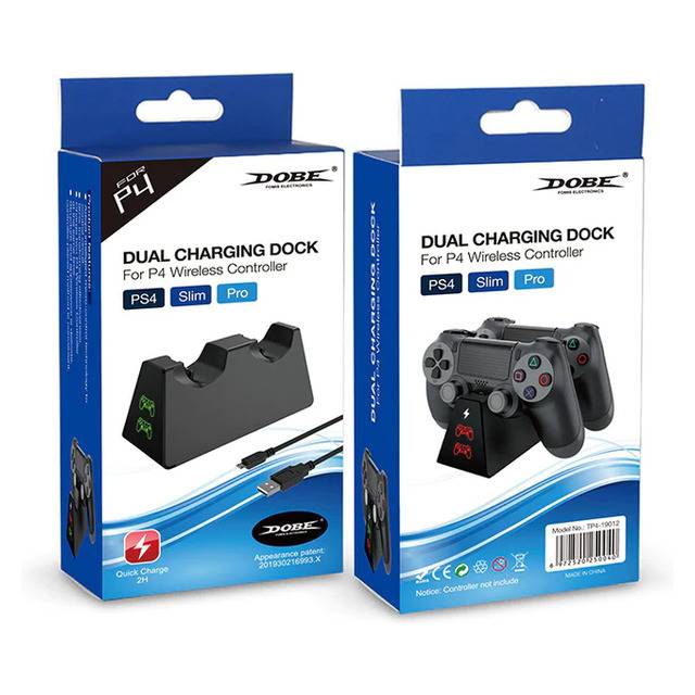 Dobe TP4-19012 Dual Charging Dock for PS4 USB Black - 2