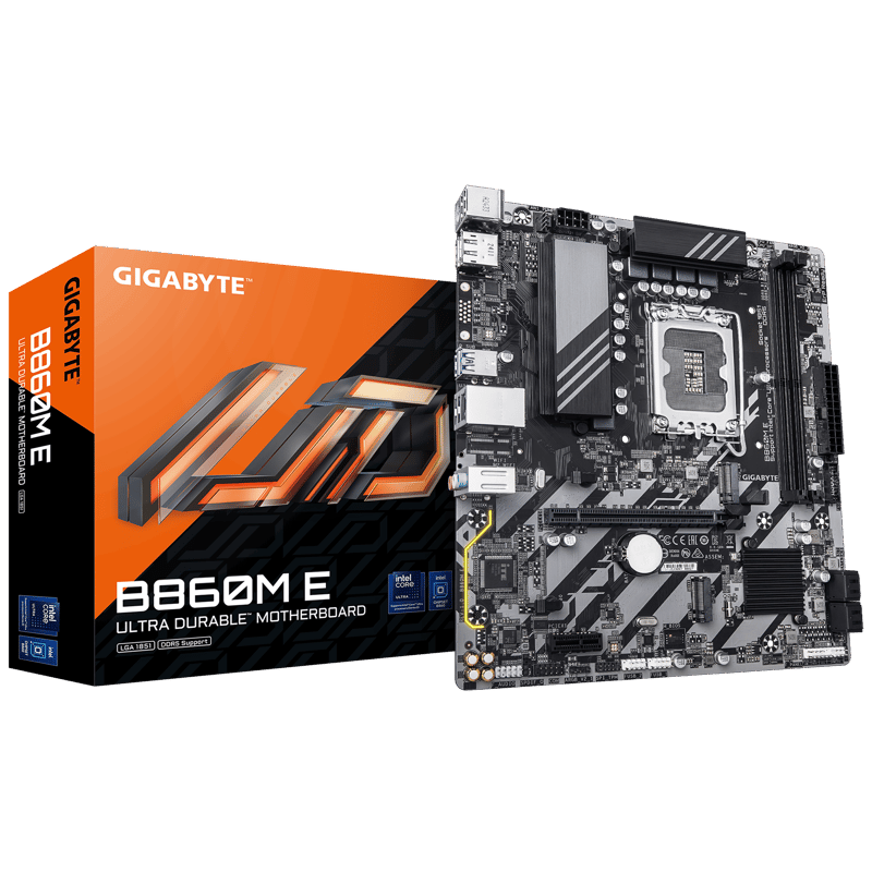 لوحة أم Gigabyte B860M E B860 Micro-ATX LGA1851 DDR5 - 1