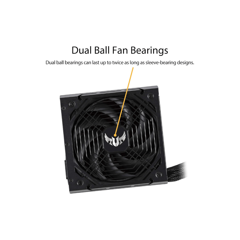 باور سبلاي ASUS TUF Gaming 650W 80+ Bronze Semi-Modular Plus Black - 5