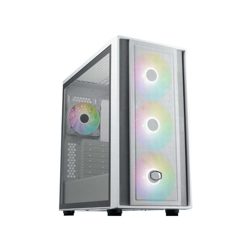 Cooler Master MasterBox 600 Mid-Tower ATX Case White Tempered Glass - 5