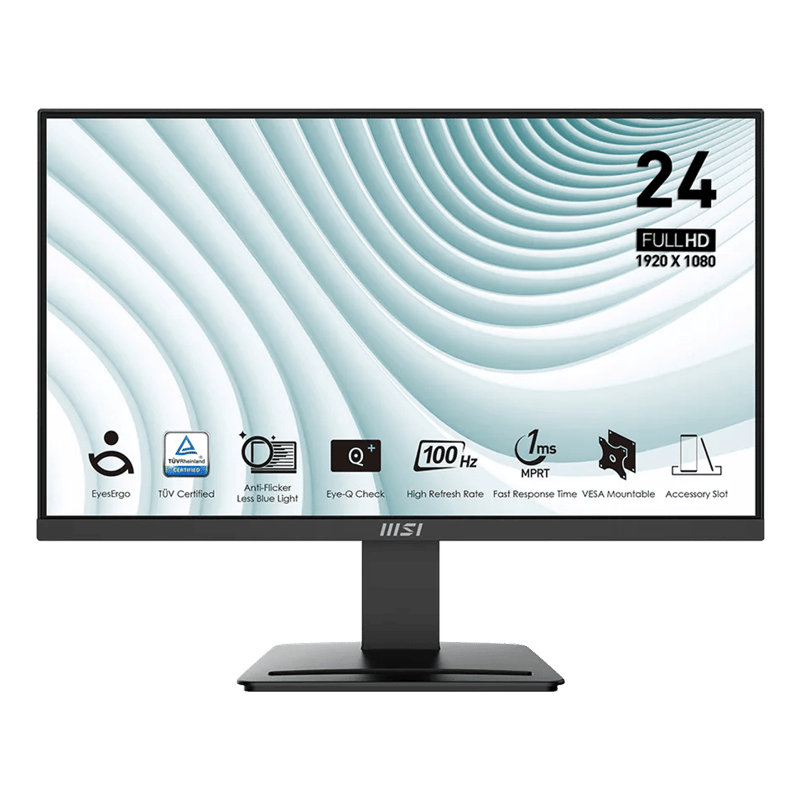MSI PRO MP2412 23.8" FHD 100Hz 1ms VA Eye-Care Business Monitor - 5