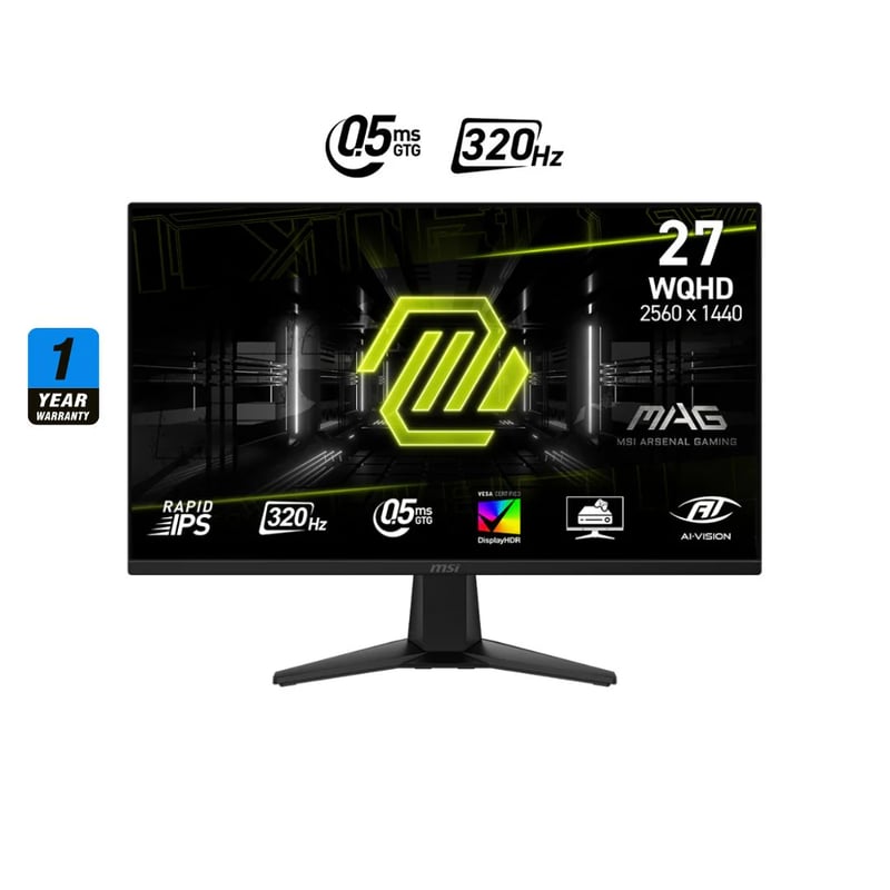 MSI MAG 275QF X32 27" 1440p 320Hz Rapid IPS Gaming Monitor - 6