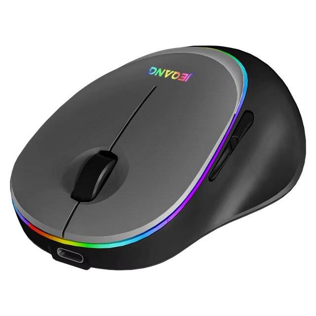 ماوس Jeqang JE-D227 1600 DPI RGB Dual-Mode رمادي - 2