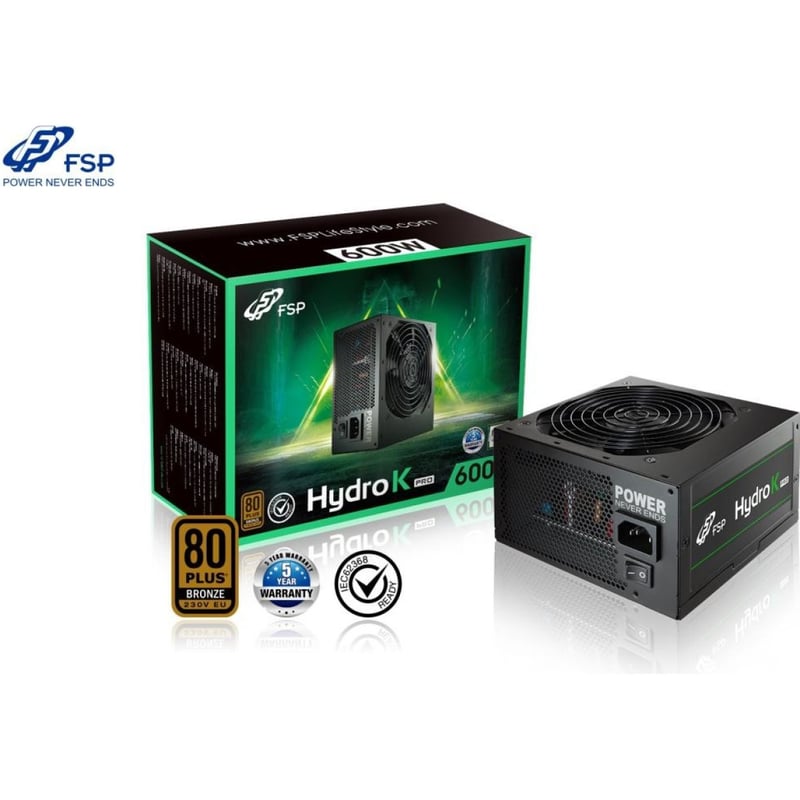 FSP Hydro K PRO 600W 80 Plus Bronze ATX Power Supply - 7