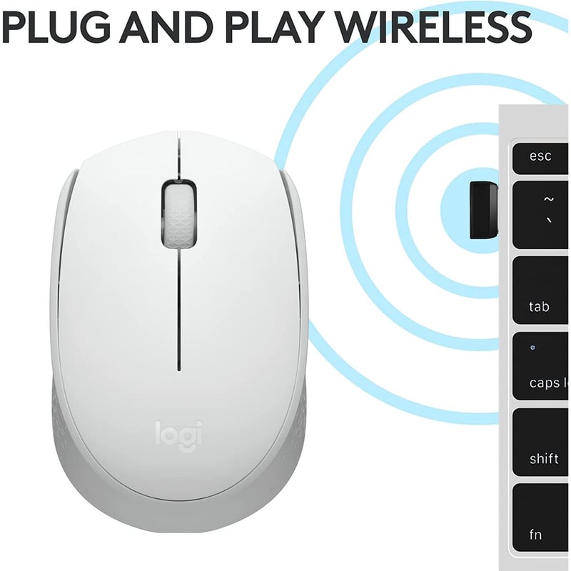 ماوس Logitech M171 1000 DPI لاسلكي وردي - 17