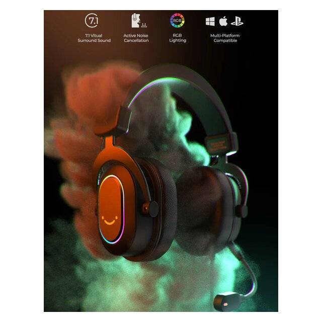 FIFINE AmpliGame H6 Wired USB Gaming Headset 7.1 Surround RGB - 2