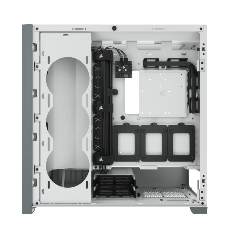 كيس Corsair 5000D Airflow Mid-Tower أبيض زجاج مقسى - 4