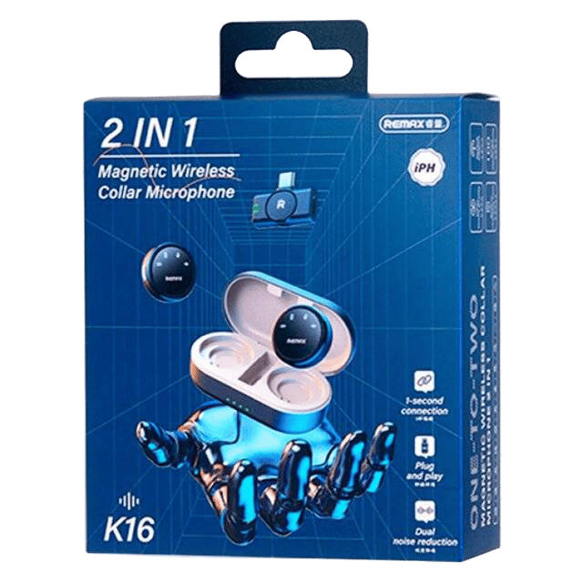 Remax K16 2-in-1 Wireless Microphone for iPhone - 4