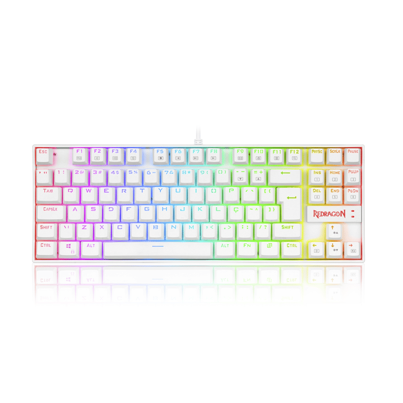 Redragon Kumara K552W Mechanical Gaming Keyboard Wired TKL RGB White - 5