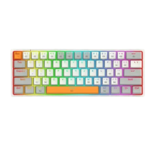 كيبورد Redragon Akali K642-RGB 60% Hot-Swappable USB-C أبيض - 5