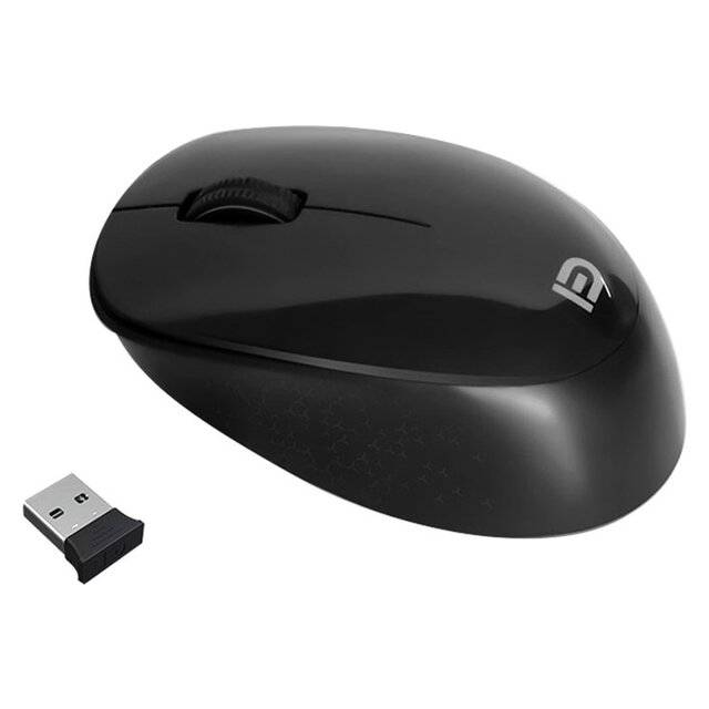 Fude M702 Wireless Mouse - Black Ergonomic 1200 DPI - 5