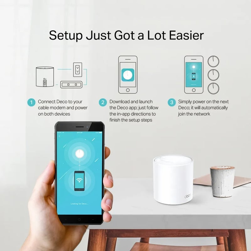 TP-Link Deco X20 AX1800 WiFi 6 Dual-Band Mesh System - 8