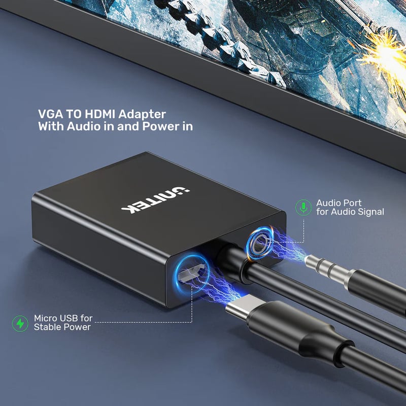 محول UNITEK VGA إلى HDMI - 10
