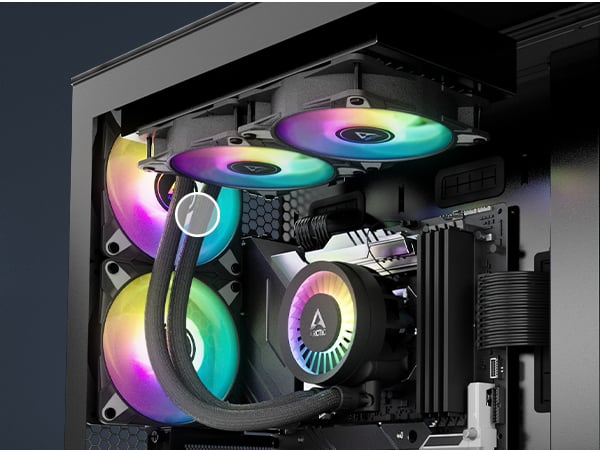 ARCTIC Liquid Freezer III 240 A-RGB AIO Liquid Cooler Black - 4
