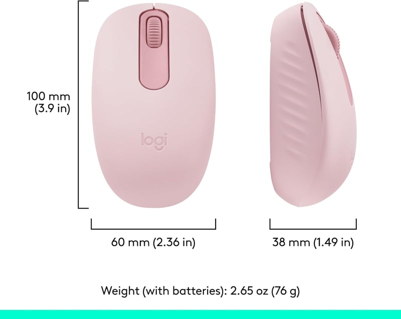 ماوس Logitech M196 1000 DPI لاسلكي رمادي - 27