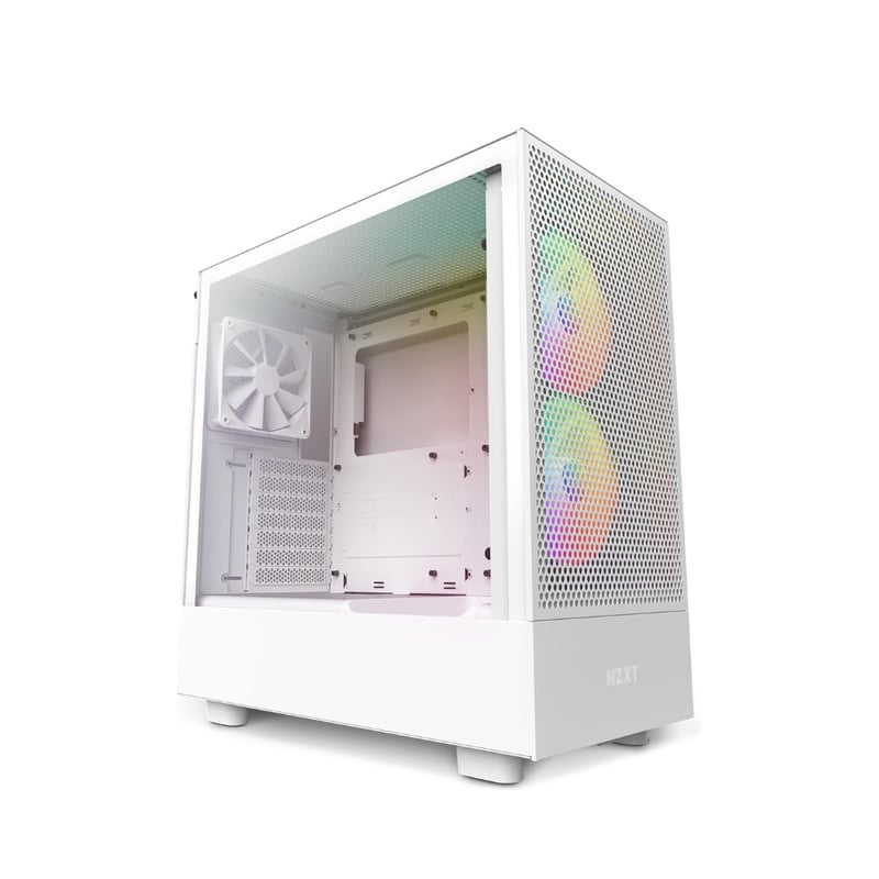 كيس NZXT H5 Flow Mid-Tower أبيض RGB Edition - 1