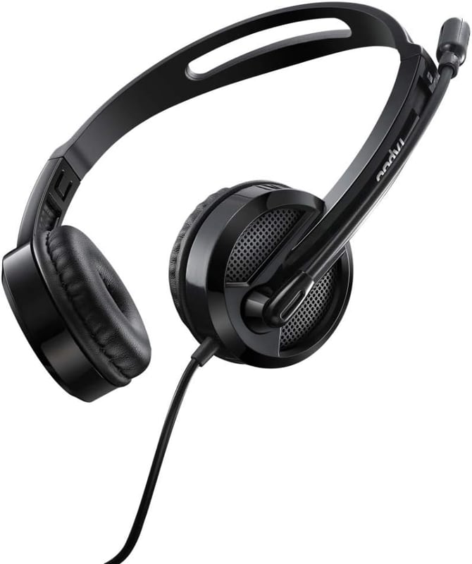 Rapoo H120 Wired Stereo USB Headset Noise-Cancelling Black - 4