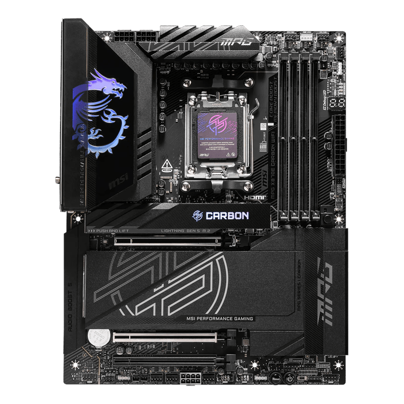 MSI MPG X870E Carbon WiFi ATX Motherboard AM5 - 12