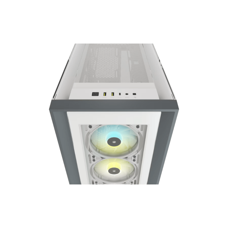 Corsair iCUE 5000X Mid-Tower Case White Tempered Glass RGB - 6