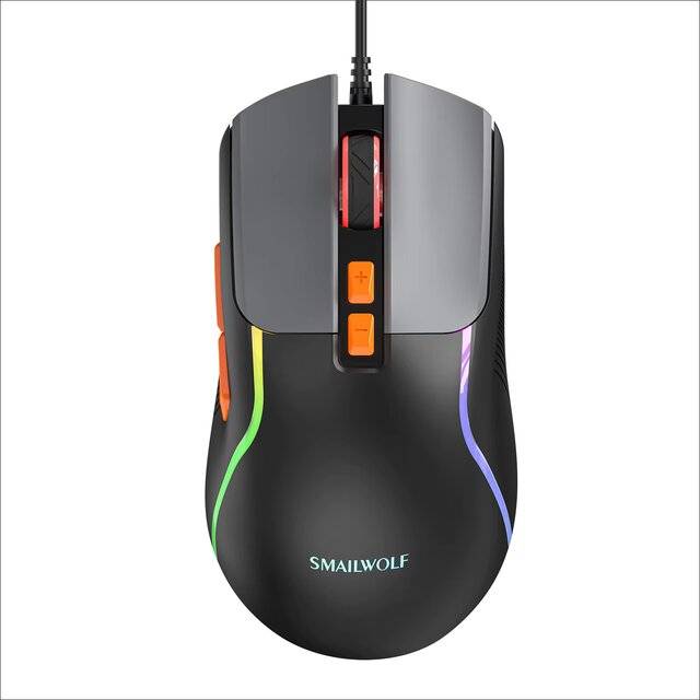 ماوس SMAILWOLF M18 7200 DPI سلكي أسود - 1