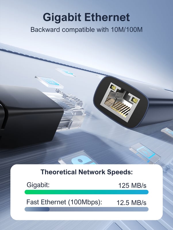 محول LDNIO RJ-01U USB 3.0 إلى Gigabit Ethernet - 9