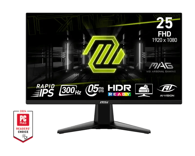 شاشة MSI MAG 255XF 25″ 1920x1080 300Hz IPS - 1