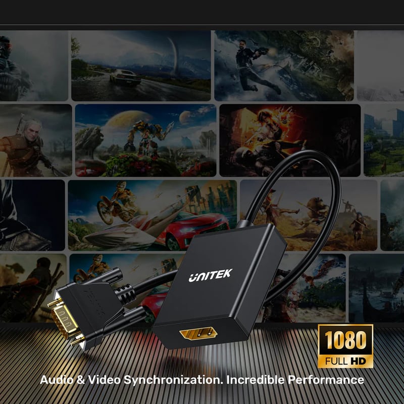 محول UNITEK VGA إلى HDMI - 9