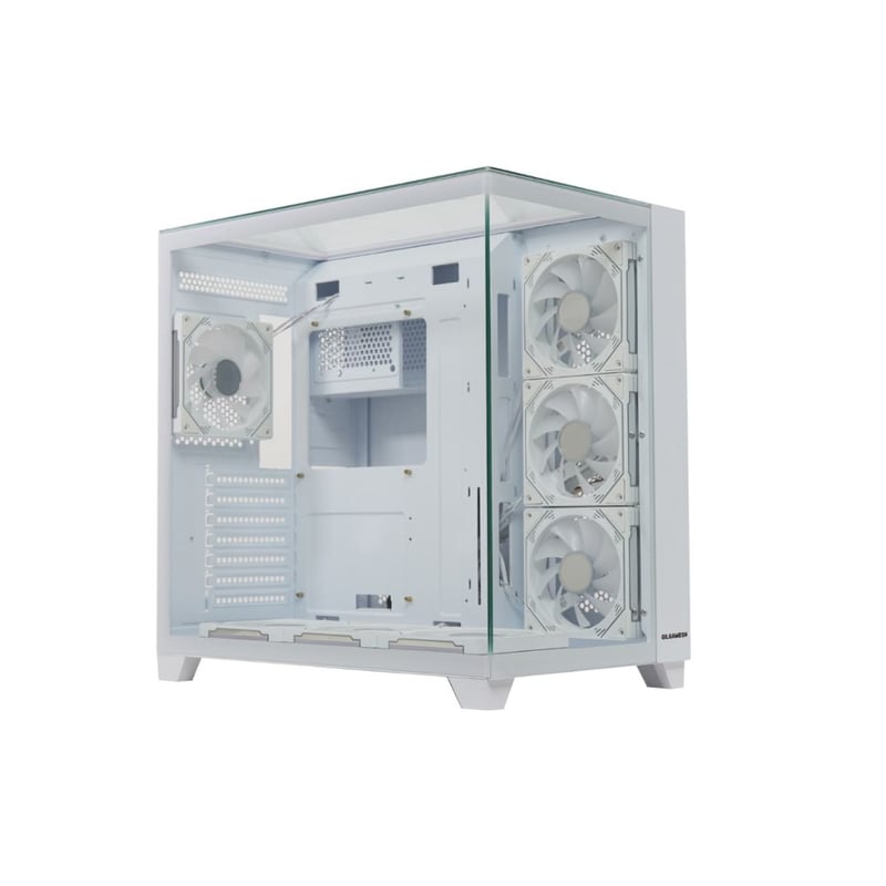 RAPTOR Gilgamesh Mid-Tower ATX Case White Tempered Glass - 2