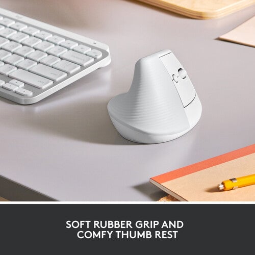 ماوس Logitech Lift Vertical Ergonomic 4000 DPI لاسلكي وردي - 18