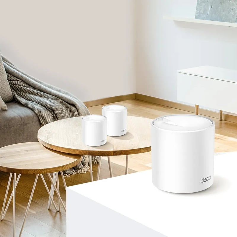 TP-Link Deco X60 AX5400 3-Pack WiFi 6 Dual-Band Mesh System - 5