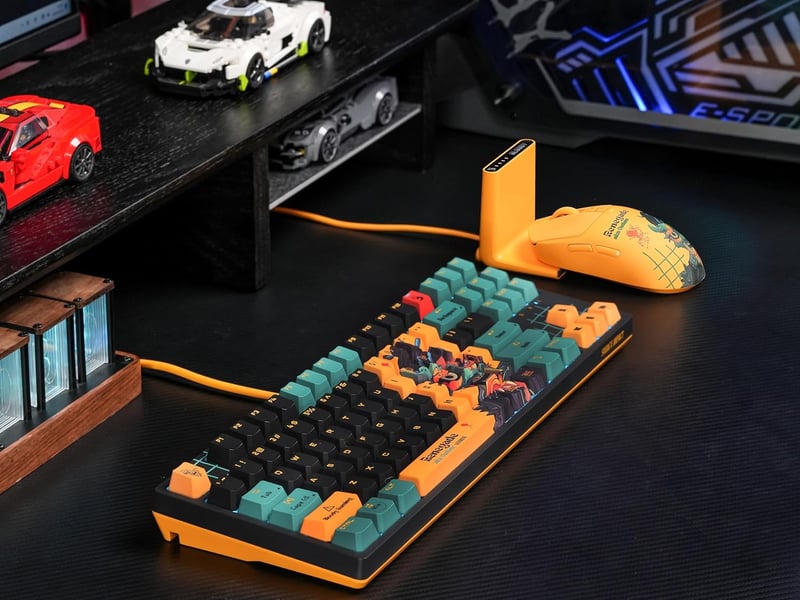 Bloody x Savage Impact AT87 Alpha Optical Switch Performance Keyboard - Adjustable Actuation Point, Gaming PBT Keycaps, Stealth Quiet Typing, TKL - Proxy Boom - 2