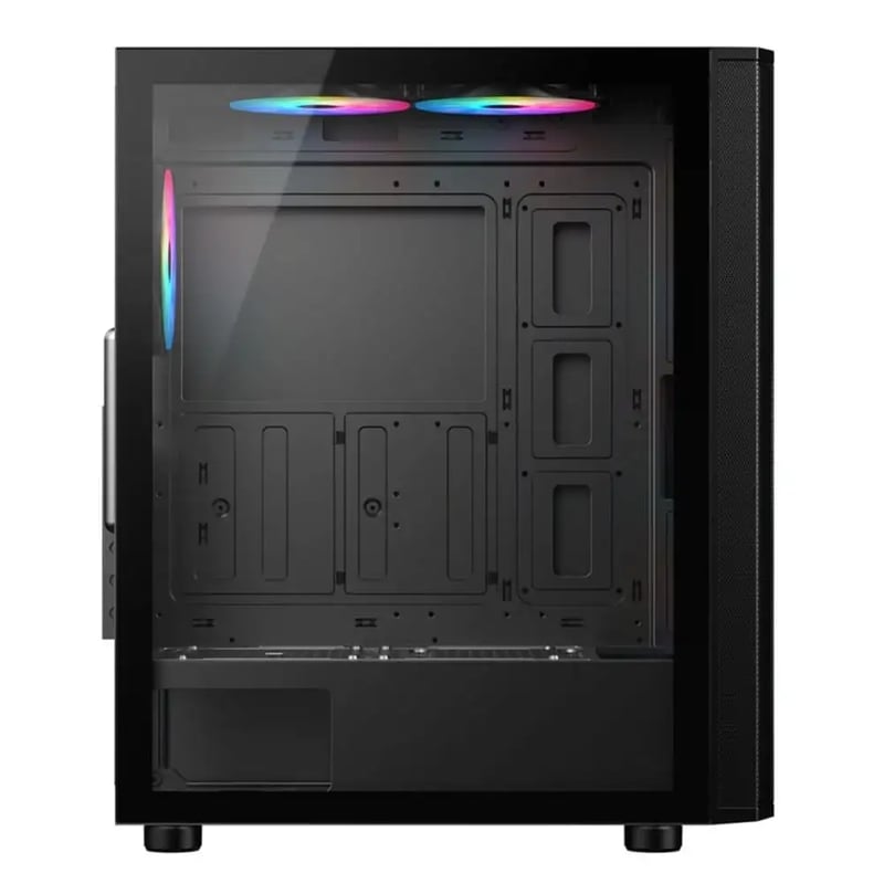 SAMA 3311B Mid-Tower ATX Case Black Tempered Glass - 5