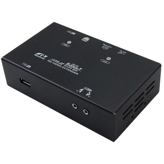 محول Rextron EVBMU-M6119 4K HDBaseT HDMI إلى USB إكستندر على Cat6 100m - 4