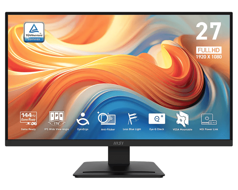MSI PRO MP273L E14 27" Full HD 144Hz 1ms IPS Productivity & Gaming Monitor - 1