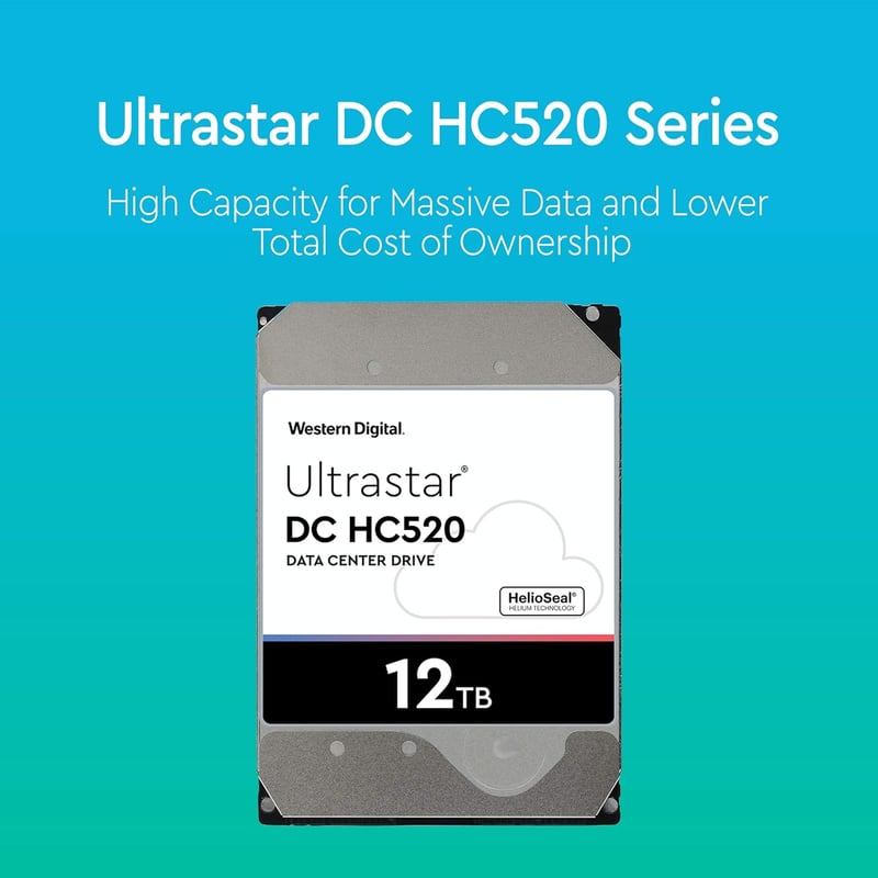 هارد WD Ultrastar DC HC520 12TB SATA 3.5 انج - 7