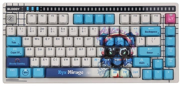 Bloody AT75 Nyx Mirage 75% Wired Optical Gaming Keyboard RGB - 5