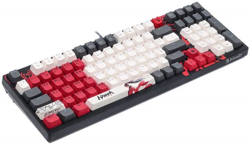 Bloody S98 Naraka Mechanical Switch Gaming Keyboard - BLMS Red Switch - English/Arabic Layout - 3