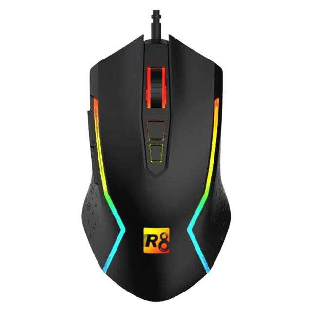R8 G203 Wired Gaming Mouse 8000 DPI RGB Black - 4