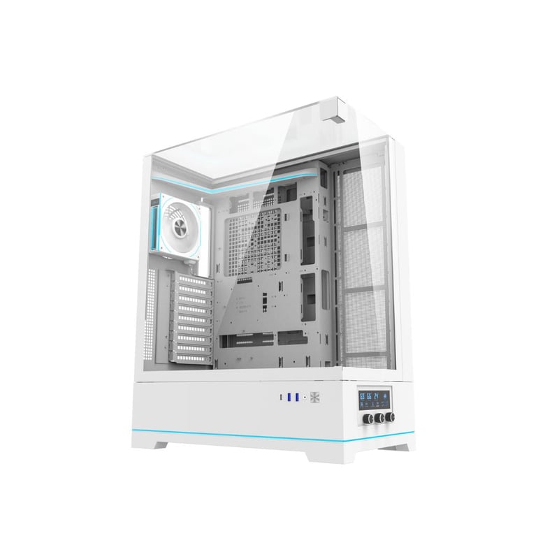 DarkFlash DY450L Pro Mid-Tower ATX Case White Tempered Glass - 8