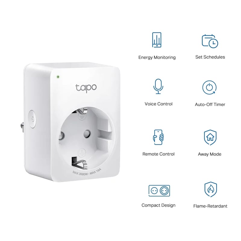 TP-Link Tapo P110 Mini Smart Wi-Fi Socket with Energy Monitoring - 2