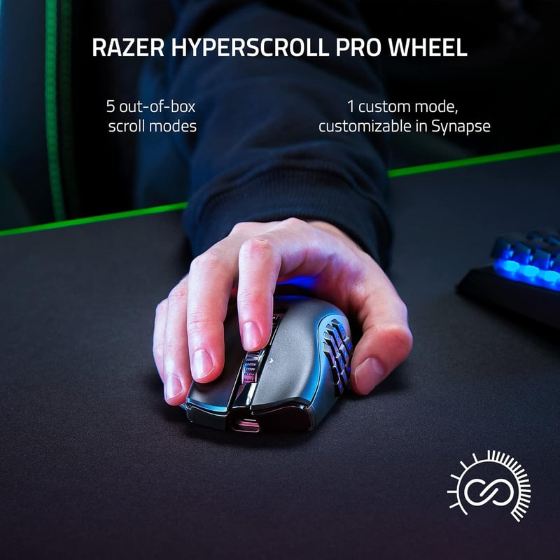 ماوس Razer Naga V2 Pro 30000 DPI RGB لاسلكي أسود - 5