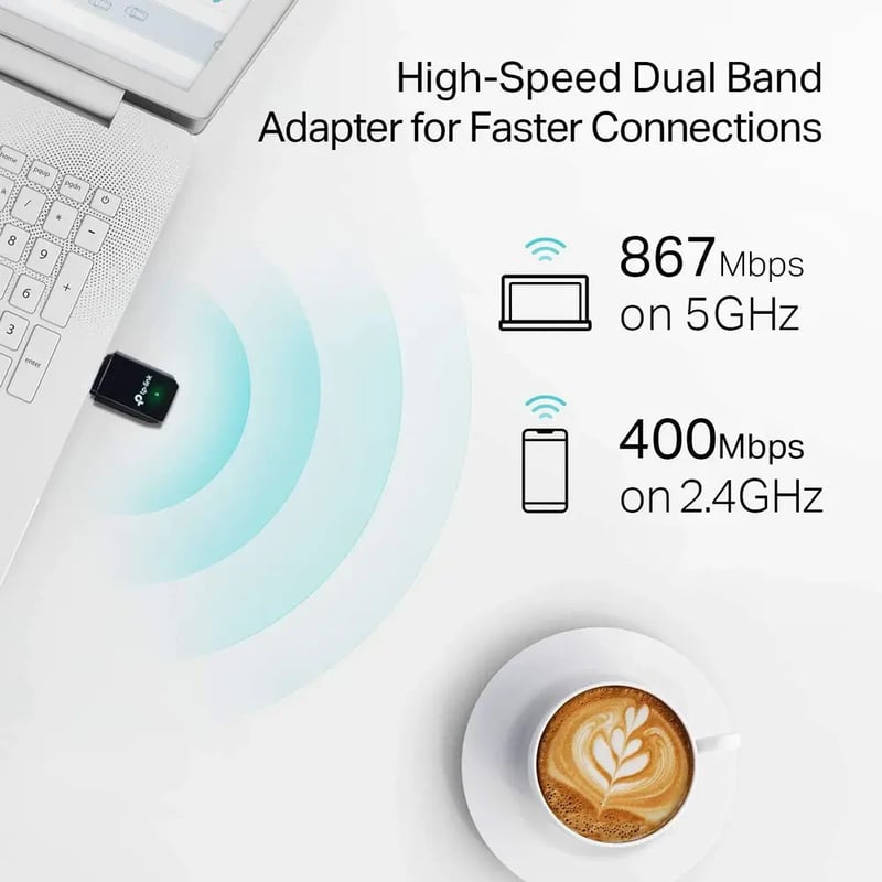 محول USB TP-Link Archer T3U Plus AC1300 USB-A - 3
