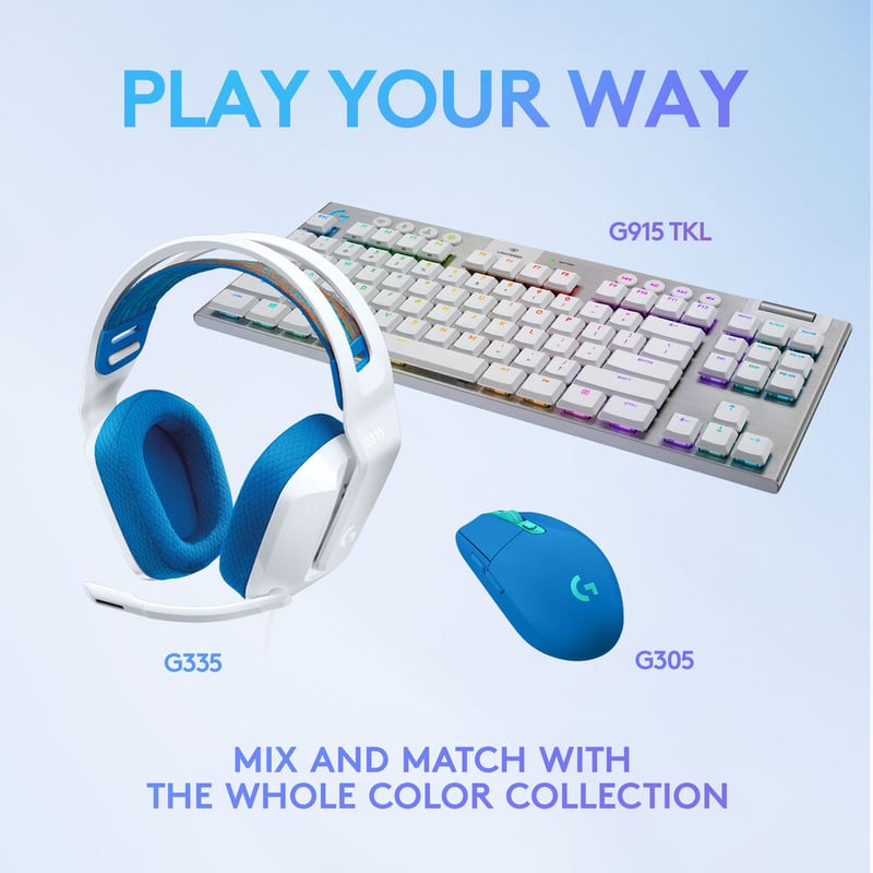 سماعات Logitech G335 سلكي مع ميكروفون أسود - 8