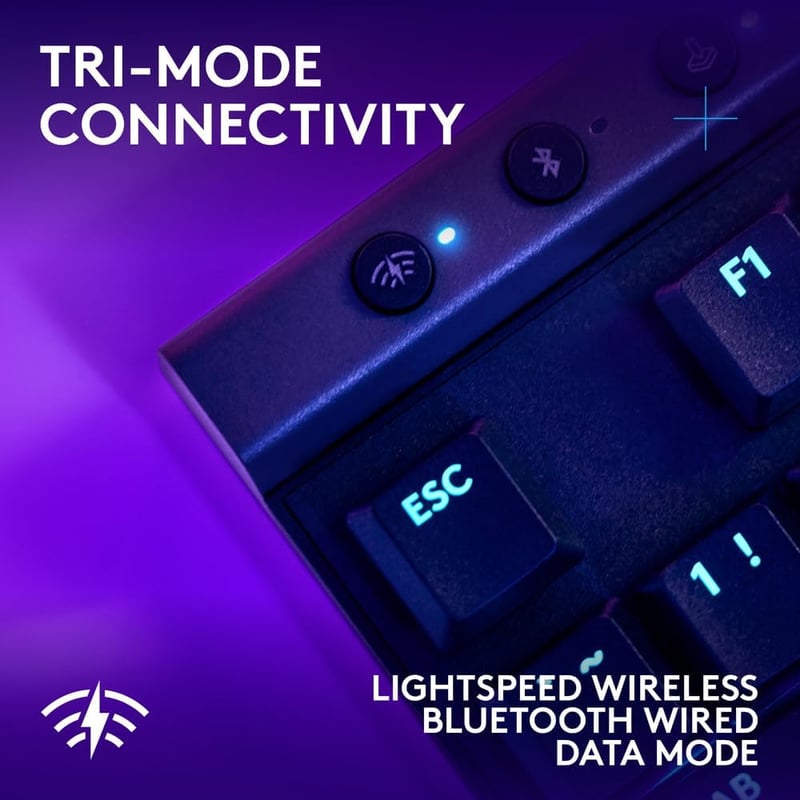 كيبورد Logitech G G515 TKL ميكانيكي لاسلكي RGB أسود - 10