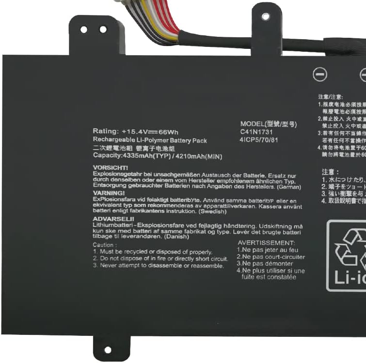 Zoom IN C41N1731 Laptop Battery ROG Strix/Scar Series - 3