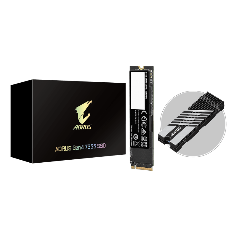 SSD Gigabyte AORUS Gen4 1TB NVMe M.2 - 5