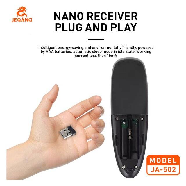 ماوس Jeqang JA-502 Air 2.4G لاسلكي أسود - 3